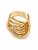 14K Yellow White Gold Diamond Fashion Ring