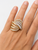 14K Yellow White Gold Diamond Fashion Ring
