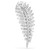 Vienna Brooch, Mixed Cuts, Feather, White, Rhodium Plated 5760564 | Swarovski