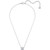 Swarovski Crystal Further Pendant , White, Rhodium Plated 5509400