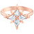 Swarovski Crystal Symbolic Star Motif Ring White Rose-Gold 5494346 (Size 7/M/55)
