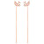 Swarovski Crystal Dazzling Swan Pierced Earrings, Pink Rose Gold Plating 5469990