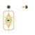 Swarovski Crystal Tarot Magic Pierced Earrings, Gold-Tone Plated 5490920