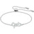 Swarovski Crystal Lifelong Bow Bracelet, White, Rhodium Plated 5469983