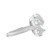 Swarovski Crystal Polar Bestiary Cocktail Ring, Rhodium 5497706 (Size M/7/55)
