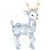 Swarovski Crystal Santa's Reindeer Decoration Figurine 5400072