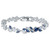 Swarovski Crystal 125th Anniversary Louison Bracelet, Blue, Rhodium Plated 5536548