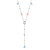 Swarovski Crystal Sunny Y Necklace, Light Multi-Colored, Rhodium Plated 5518415