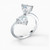 Swarovski Crystal Attract Soul Heart Ring, Rhodium plated 5512854 (Size M 55 7)