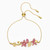 Swarovski Crystal Tropical Flower Bangle, Pink, Gold-Tone Plated 5521058