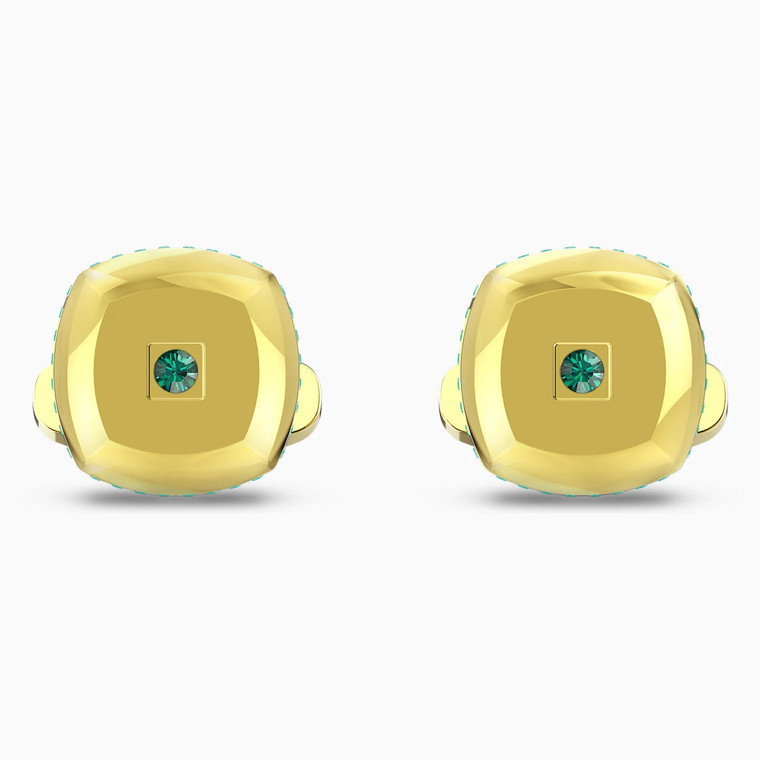 Swarovski Crystal Theo Earth Element Cufflinks, Green, Gold-Tone Plated 5569062