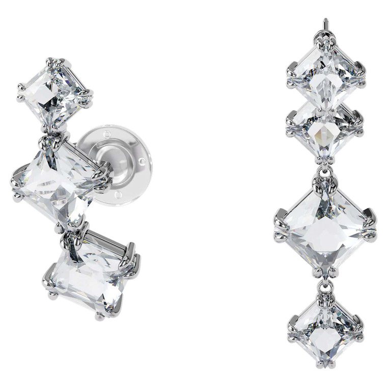 Swarovski Millenia Ear Cuff Single, Asymmetrical, Set (2), White