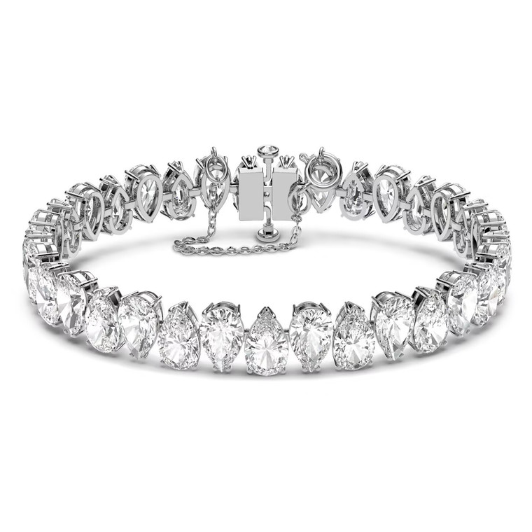 swarovski-millenia-bracelet-pear-cut-white-rhodium-plated-5598350-1