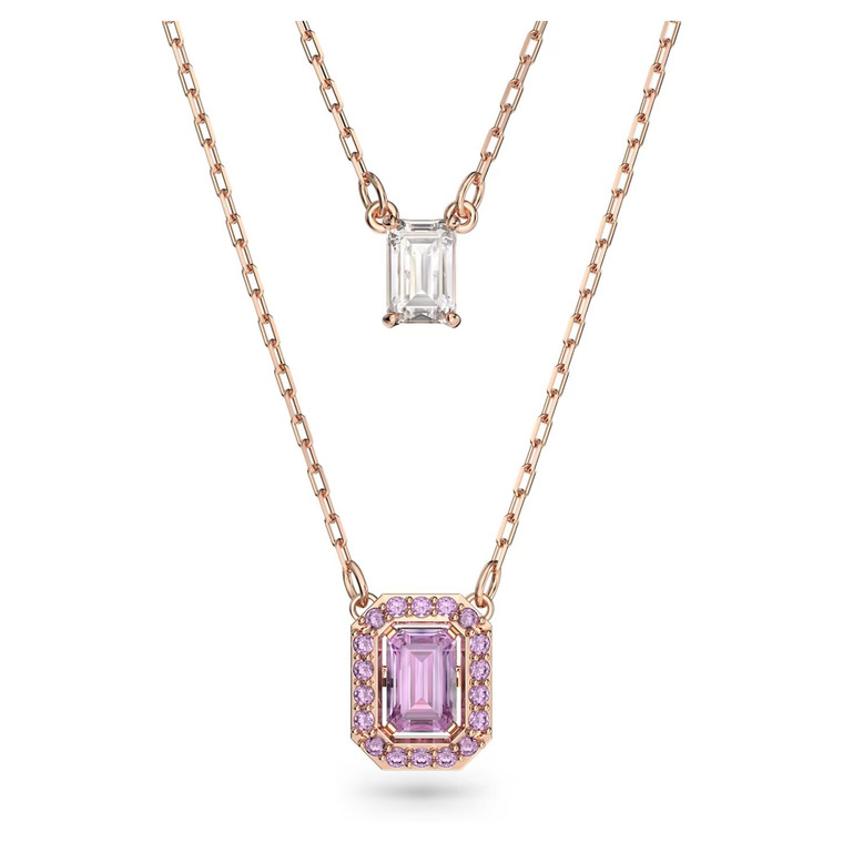 swarovsk-millenia-layered-necklace-octagon-cut-purple-rose-gold-tone-plated-5640558-1