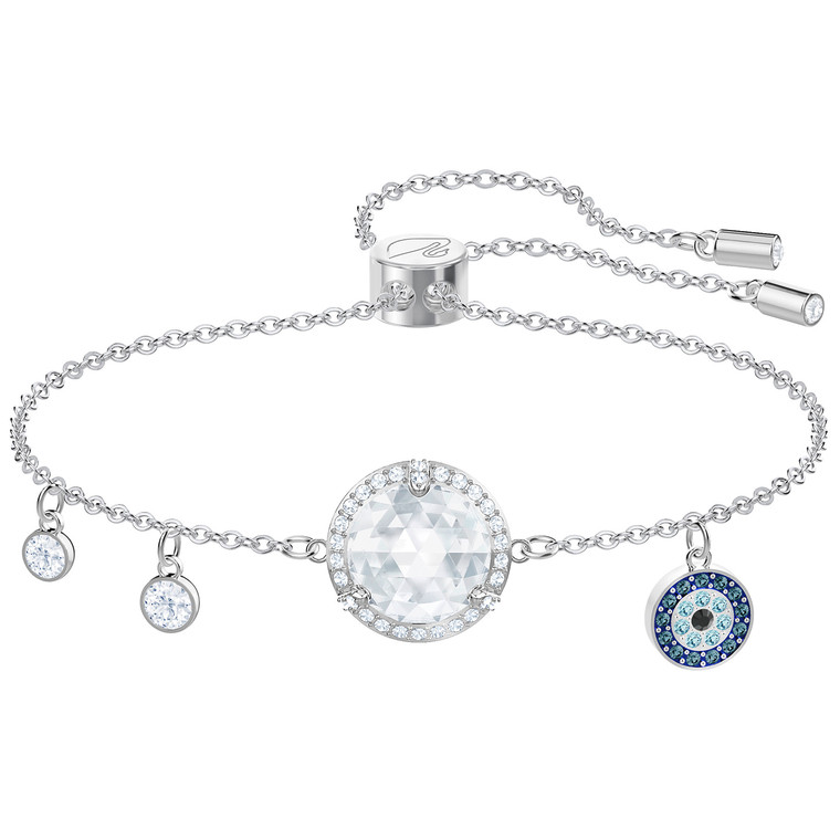 Swarovski Crystal Lucy Round Bracelet, Multi-colored, Rhodium Plating 5389033