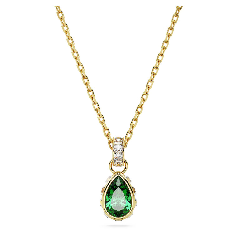 swarovski-stilla-pendant-pear-cut-green-gold-tone-plated-5648751-1