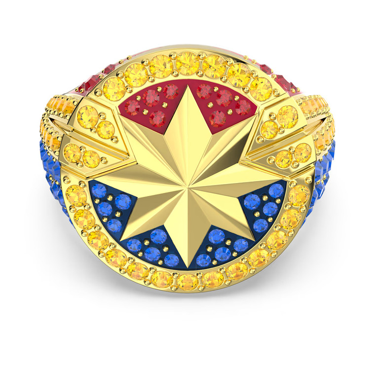 swarovski-captain-marvel-ring-gold-tone-plated-5650880-1