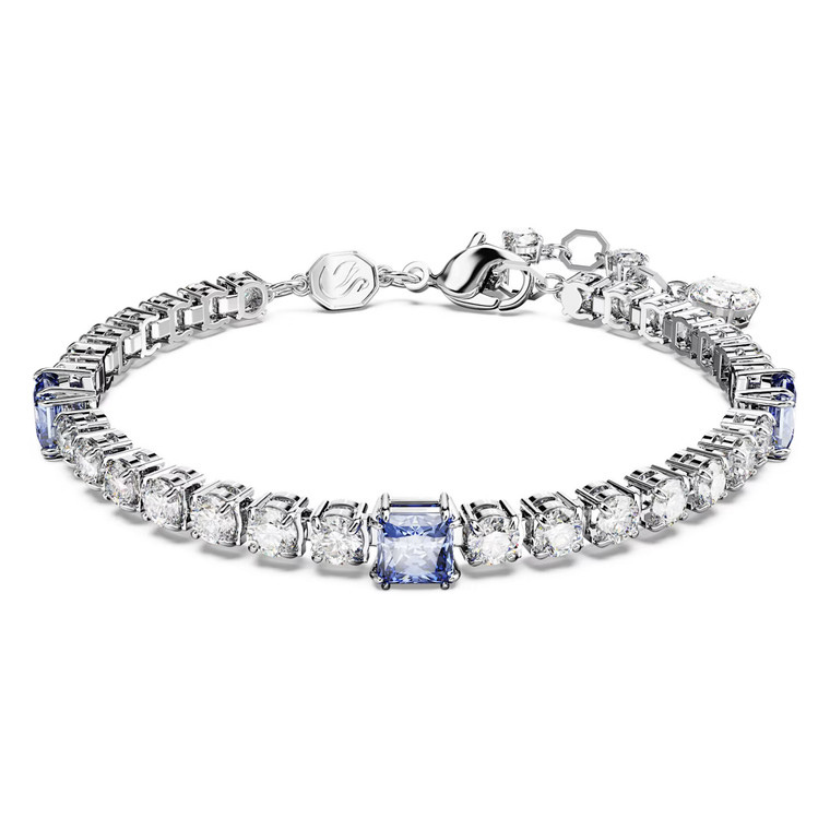 matrix-tennis-bracelet-blue-rhodium-plated-5666426-swarovski-1