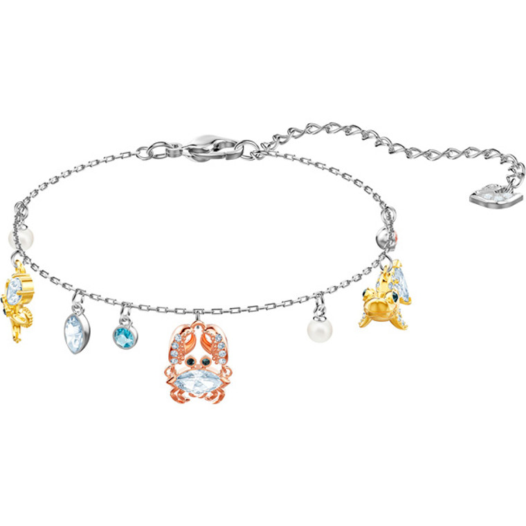 Swarovski Crystal Ocean Bracelet with Octopus, Crab & Shark Motif 5462584
