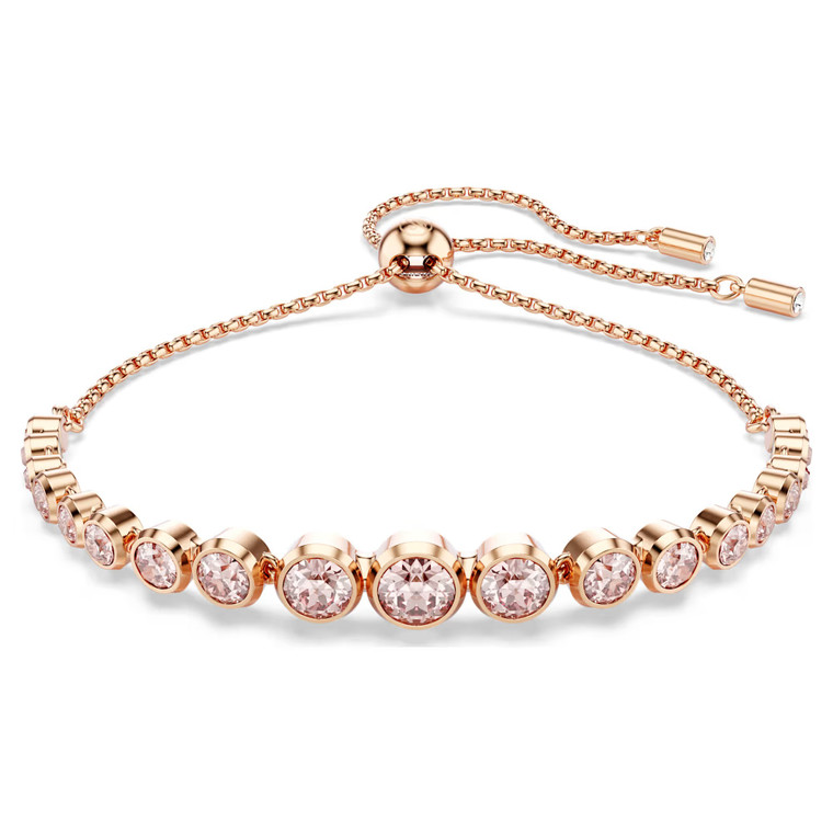 imber-tennis-bracelet--mixed-round-cuts--pink--rose-gold-tone-plated-swarovski-5718204-1