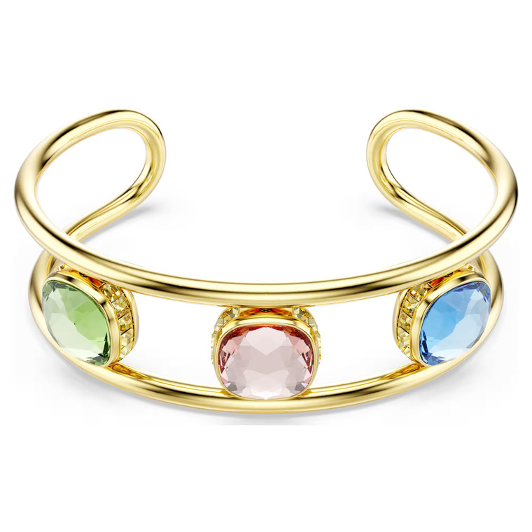 chroma-cuff--cushion-cut--multicolored--gold-tone-plated-swarovski-5705836-1