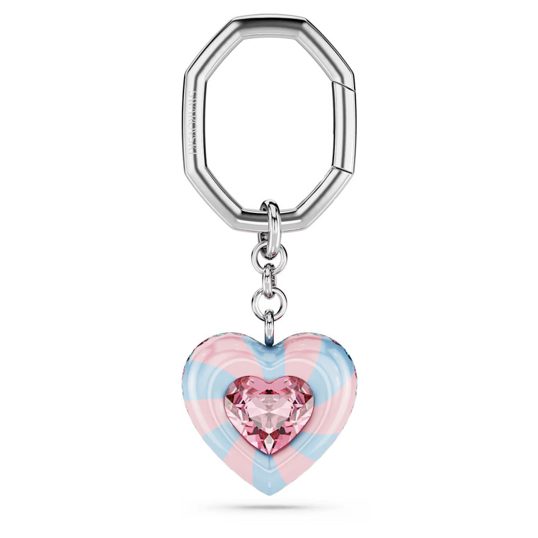 dulcis-key-ring--heart-cut--heart--multicolored--rhodium-plated-swarovski-5713882-1