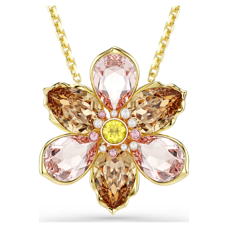 idyllia-pendant-and-brooch--mixed-cuts--flower--multicolored--gold-tone-plated-swarovski-5735227-1