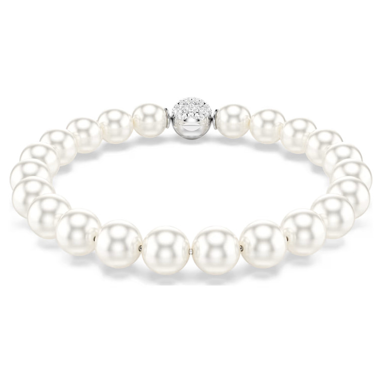 matrix-bracelet--crystal-pearl--white--rhodium-plated-swarovski-5747747-1