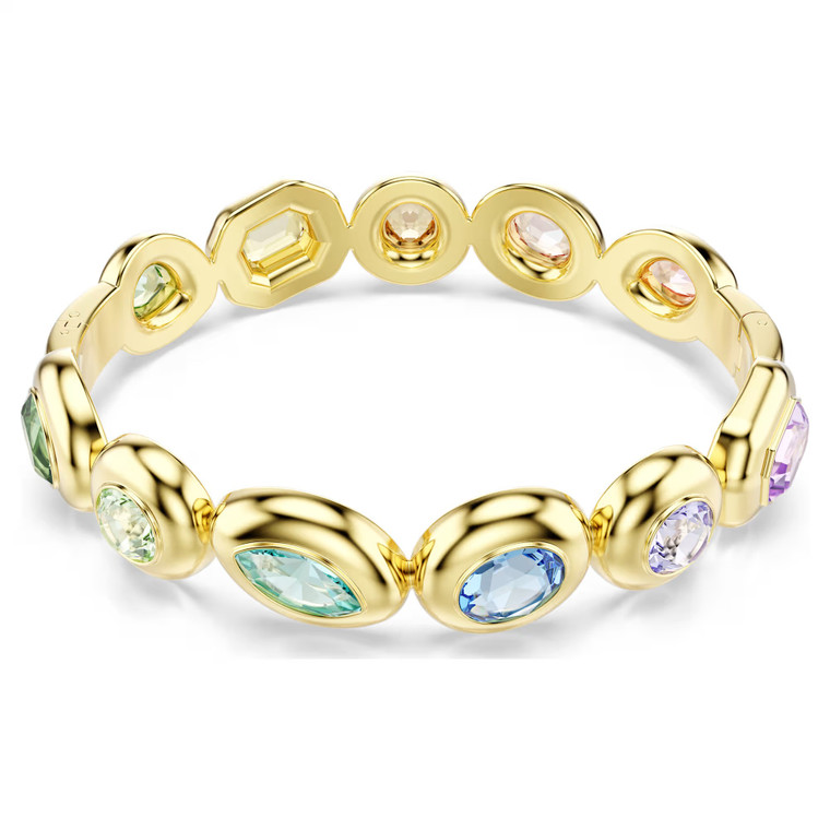 gema-bangle--mixed-cuts--multicolored--gold-tone-plated-swarovski-5737447-1