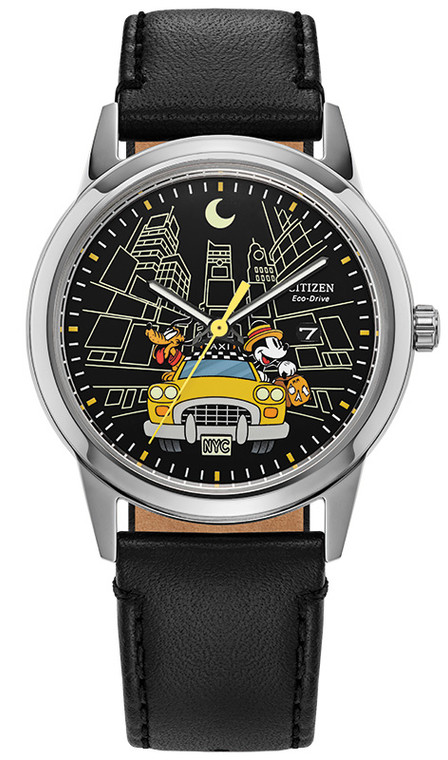 eco-drive-unisex-mickey-mouse-pluto-take-NYC-black-dial-leather-strap-watch-aw1860-01w-citizen-1