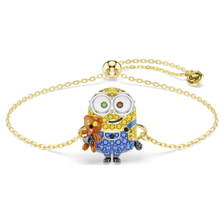 minions-bob-bracelet--pavé--multicolored--gold-tone-plated-swarovski-5743386-1