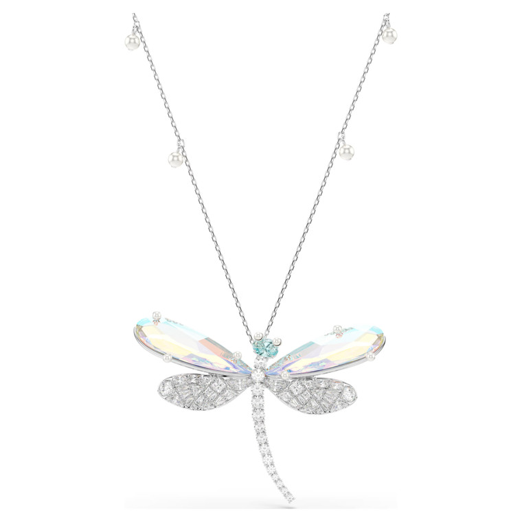 ariana-grande-x-swarovski-pendant-and-brooch--crystal-pearl--mixed-cuts--dragonfly--white--rhodium-plated-swarovski-5737429-1