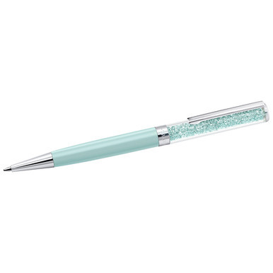 crystalline-ballpoint-pen--green--green-lacquered--chrome-plated-swarovski-5751396