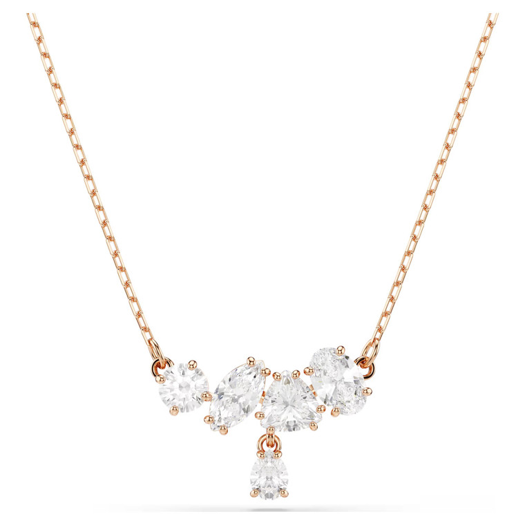 mesmera-necklace--mixed-cuts--white--18k-rose-gold-finish-swarovski-5747996-1