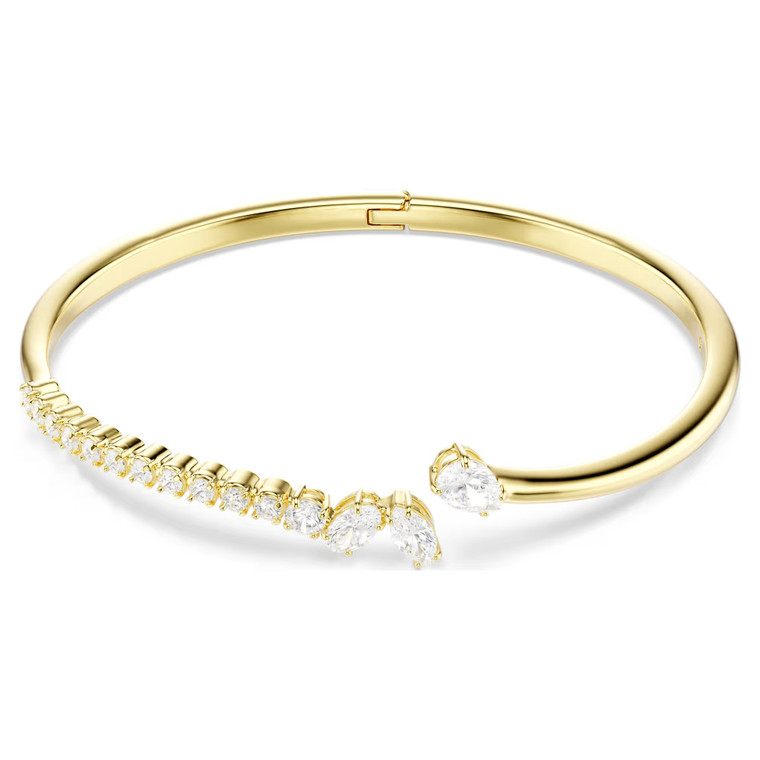 mesmera-bangle--mixed-cuts--white--18k-gold-finish-swarovski-5750440-1