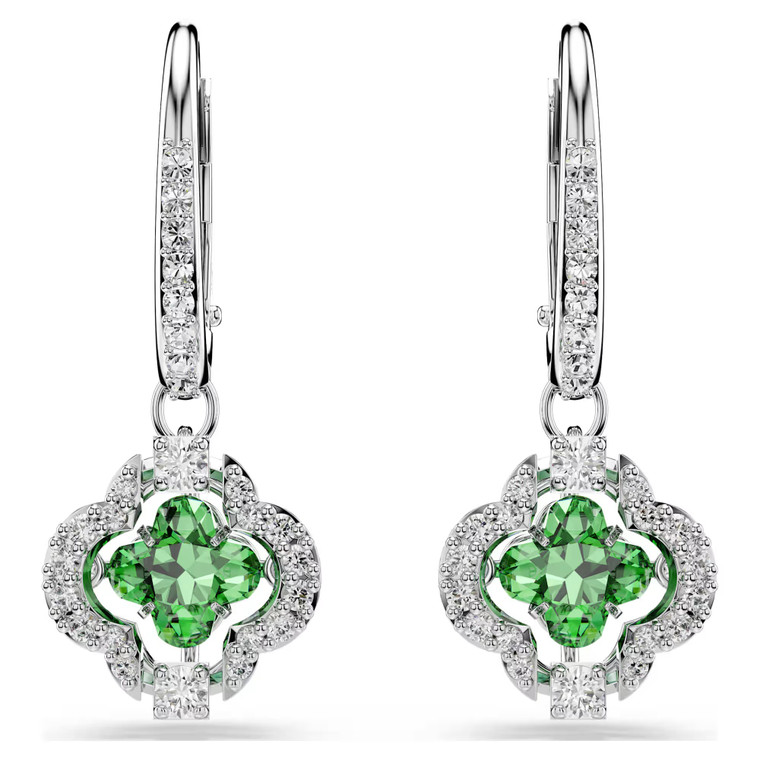 una-angelic-drop-earrings--mixed-cuts--green--rhodium-plated-swarovski-5758001-1