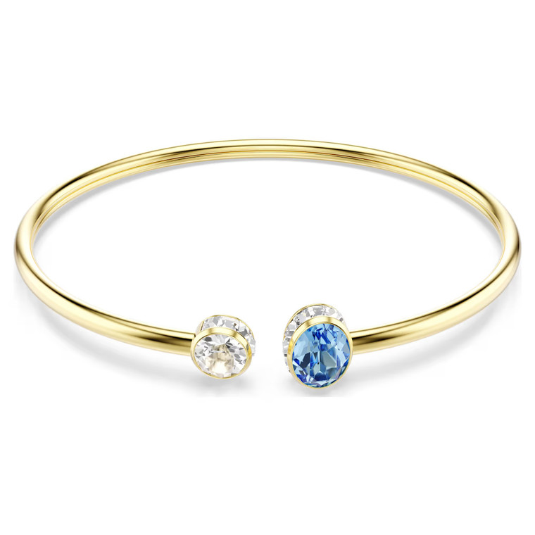 Chroma Bangle, Mixed Cuts, Multicolored, 18K Gold Plated 5757998 | Swarovski