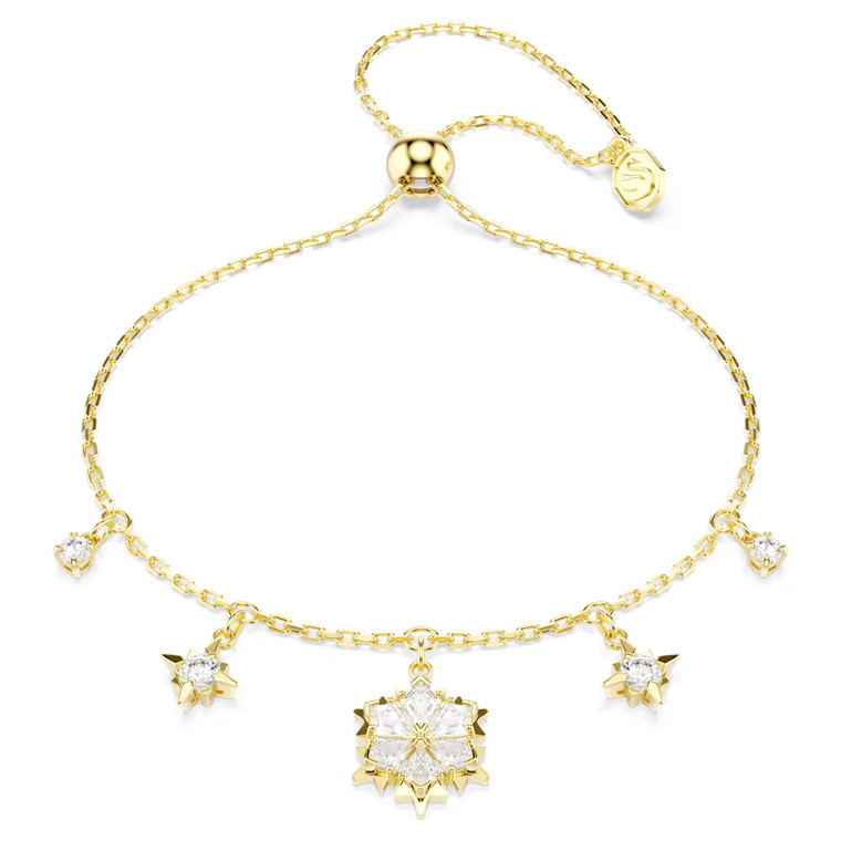 magic-bracelet--mixed-cuts--snowflake--white--18k-gold-finish-swarovski-5757800-1