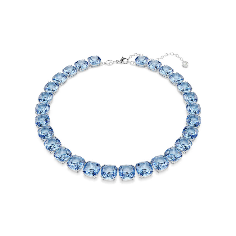 millenia-necklace--cushion-cut--blue--rhodium-plated-swarovski-5760058-1