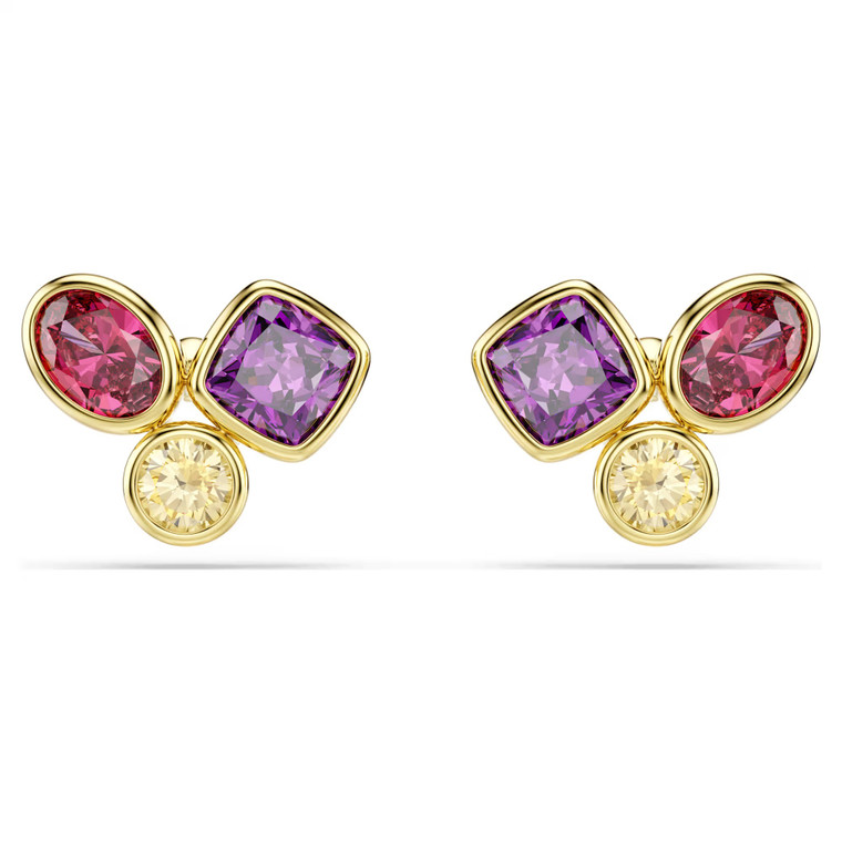 imber-stud-earrings--mixed-cuts--multicolored--18k-gold-finish-swarovski-5760019-1