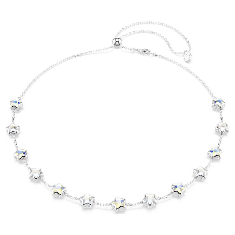 chroma-necklace--mixed-cuts--star--white--rhodium-plated-swarovski-5754183-1