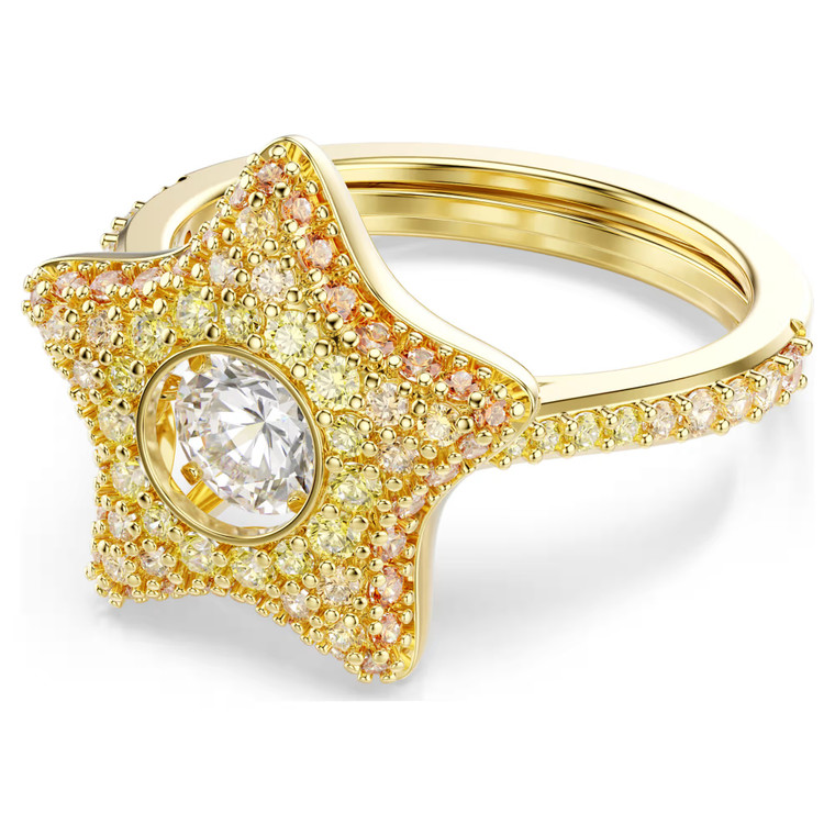 sublima-ring--round-cut--star--multicolored--18k-gold-finish-swarovski-5767345-1