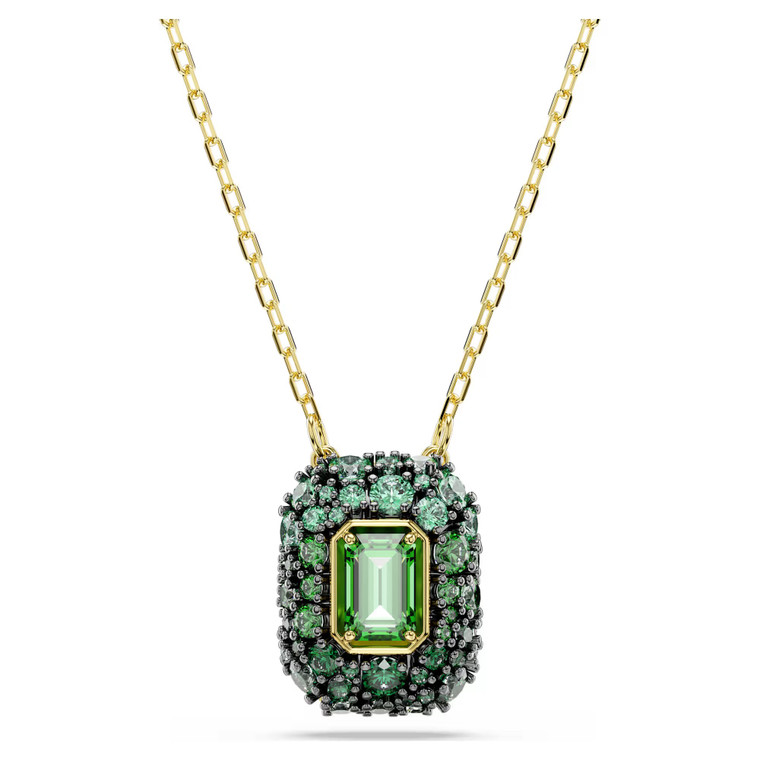 sublima-pendant--octagon-cut--green--18k-gold-finish-swarovski-5752884-1