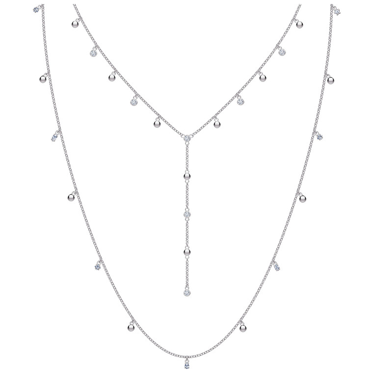 Swarovski Crystal Penélope Cruz Moonsun Long Necklace Rhodium Plated 5509171