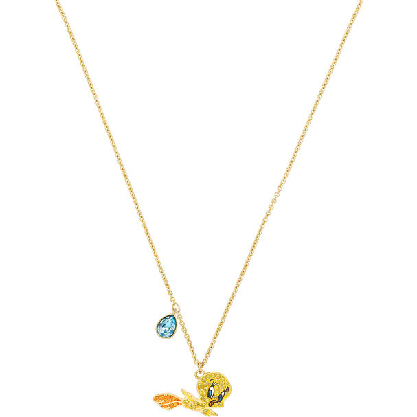 Swarovski Crystal Looney Tunes Tweety Pendant, Gold-Tone Plated