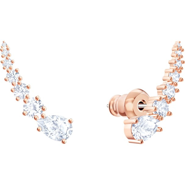Swarovski Crystal Penelope Cruz Moonsun Pierced Earrings, Rose