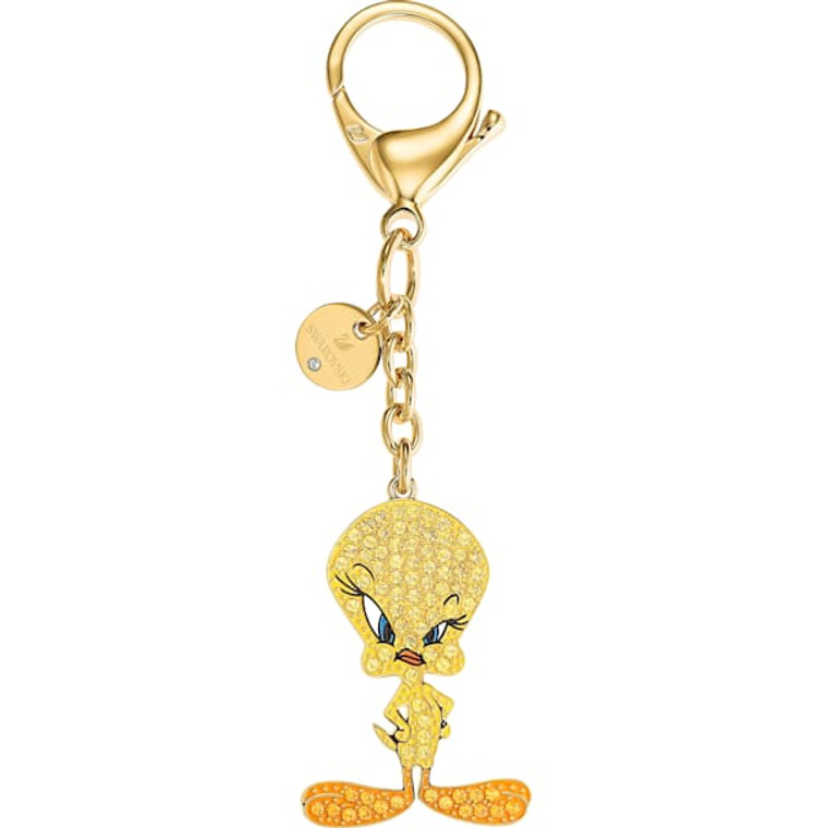 Swarovski Crystal Looney Tunes Tweety Bag Charm, Yellow 5494437
