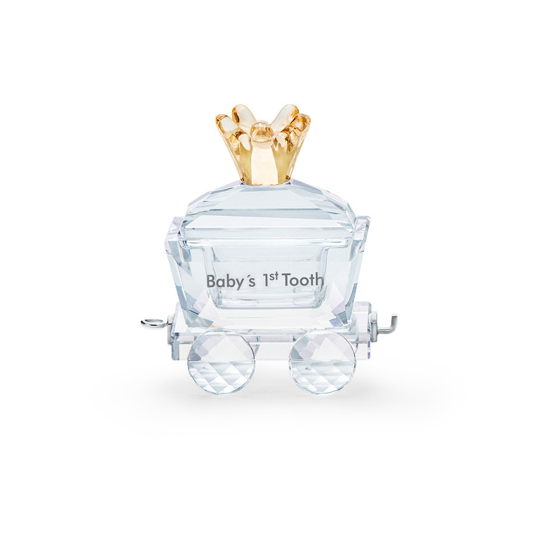 Swarovski Crystal Baby's 1ST Tooth Wagon Decoration Figurine 5492218