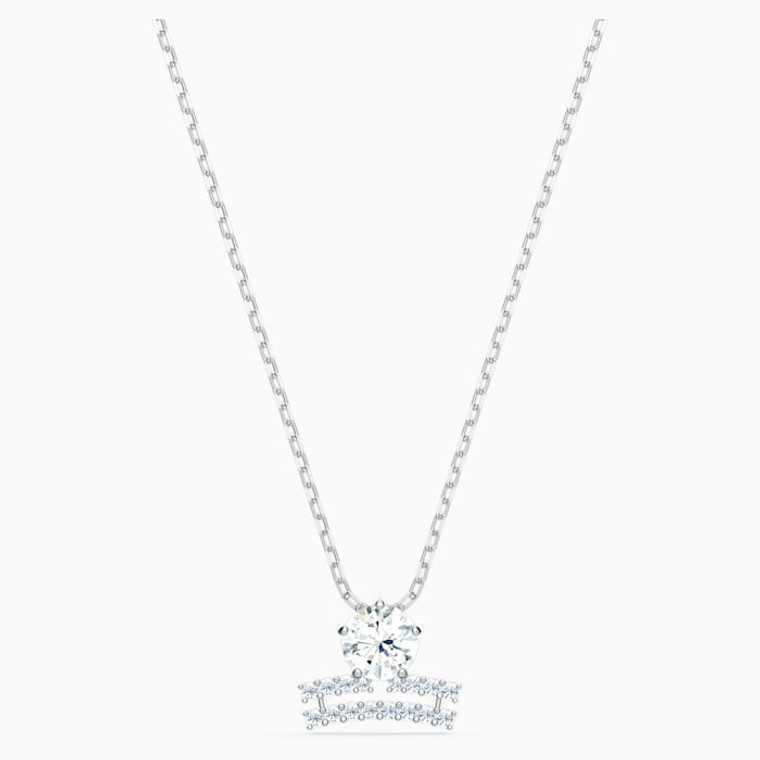 Swarovski Crystal Zodiac II Pendant, Libra, White, Mixed Metal Finish 5563895
