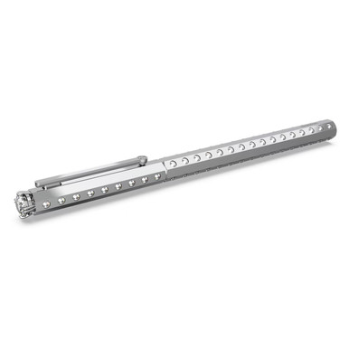 Crystal Shimmer ballpoint pen, Silver tone, Chrome plated